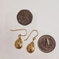 Alluring Gold Teardrop Nightingale Earrings