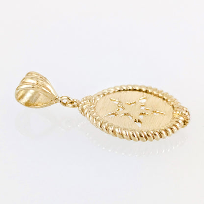 Round Lion Head Cutout Pendant