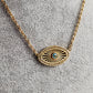 Evil Eye Pendant Necklace with Lobster Claw