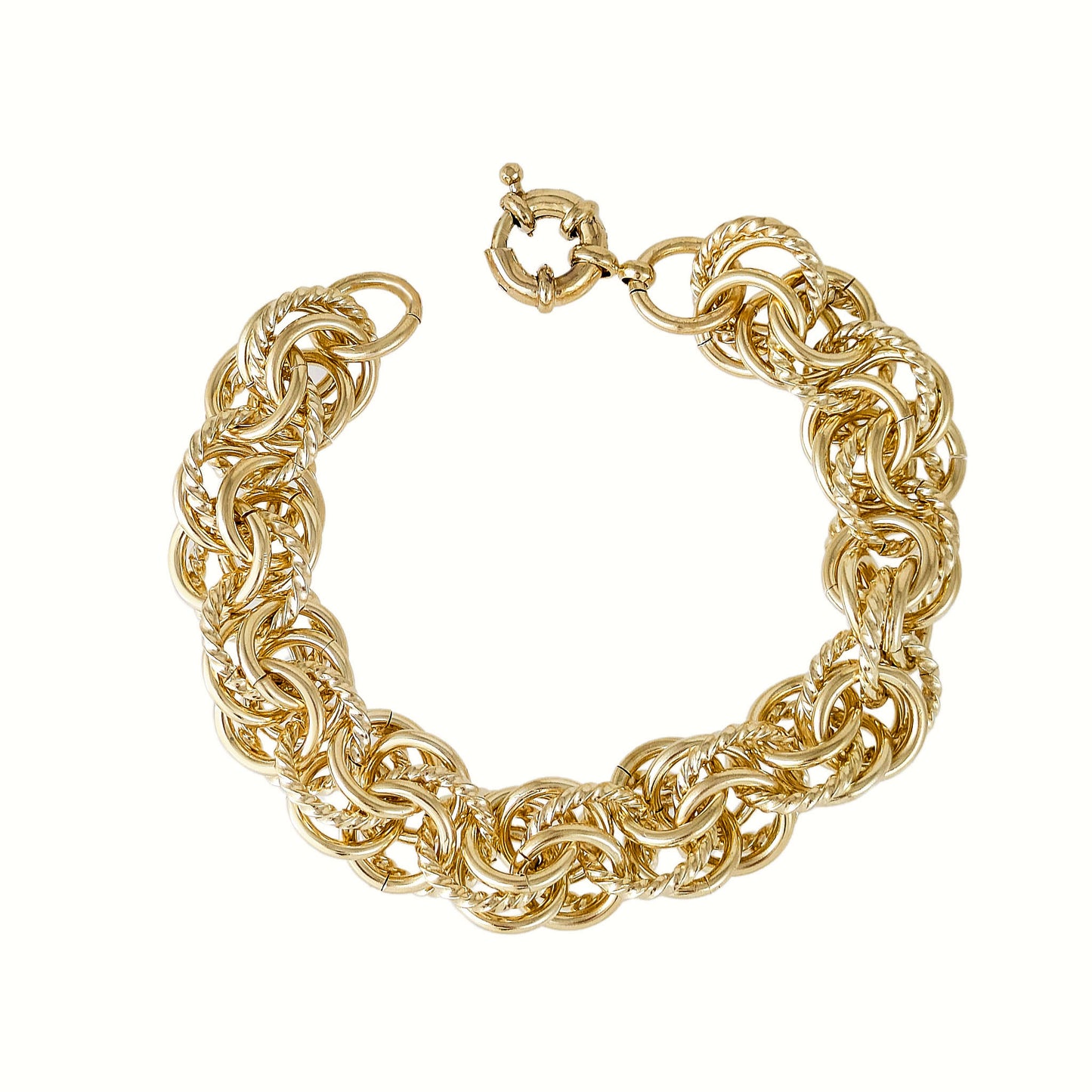 Bold Chain Link Bracelet with Senorita Clasp
