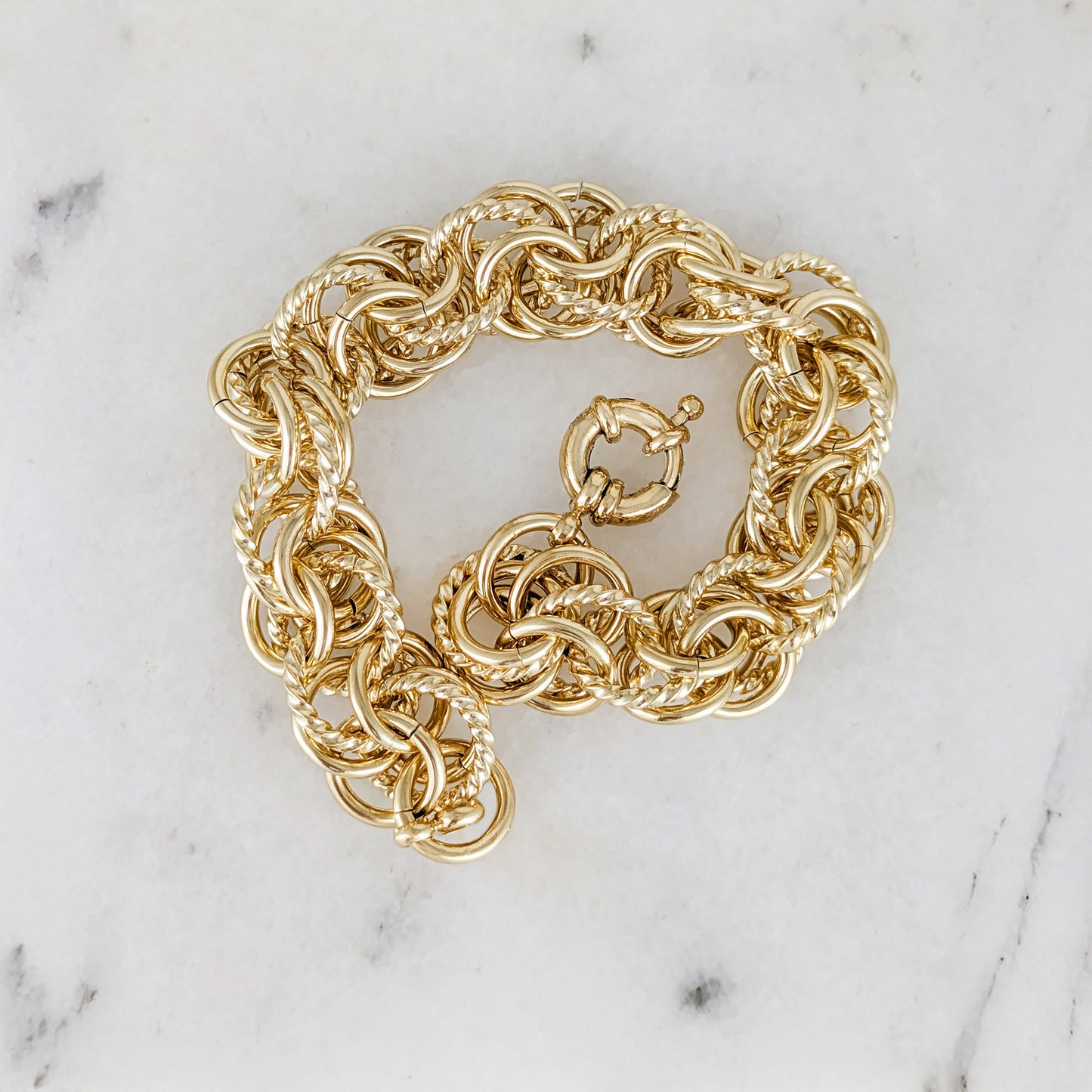 Bold Chain Link Bracelet with Senorita Clasp