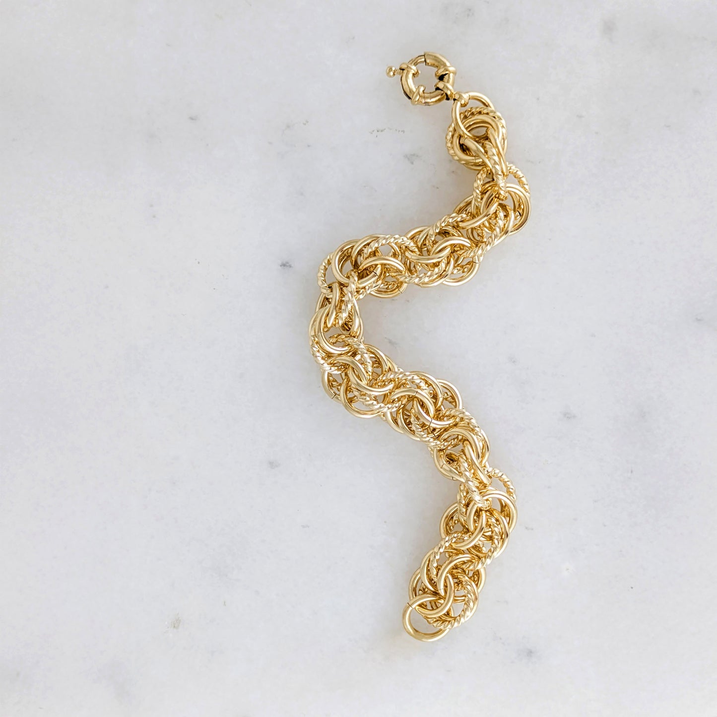 Bold Chain Link Bracelet with Senorita Clasp