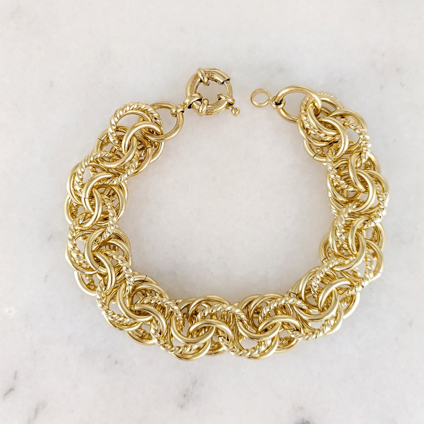 Bold Chain Link Bracelet with Senorita Clasp