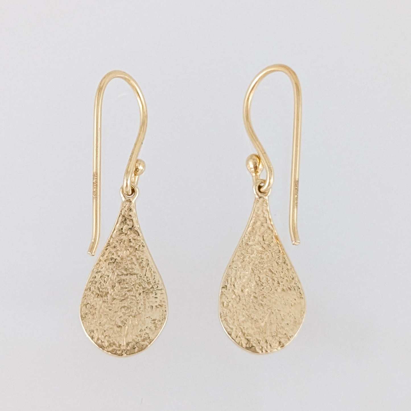 Teardrop Red Enamel Drop Earrings