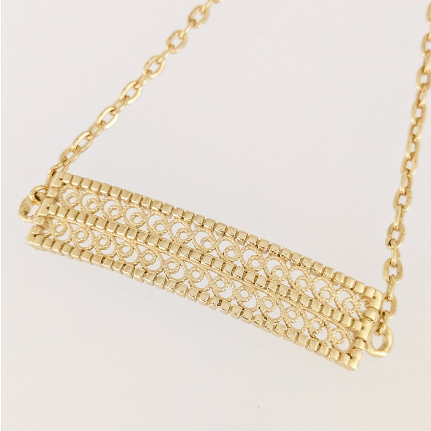 Turkish Motif Rectangular Filigree Bar Bracelet