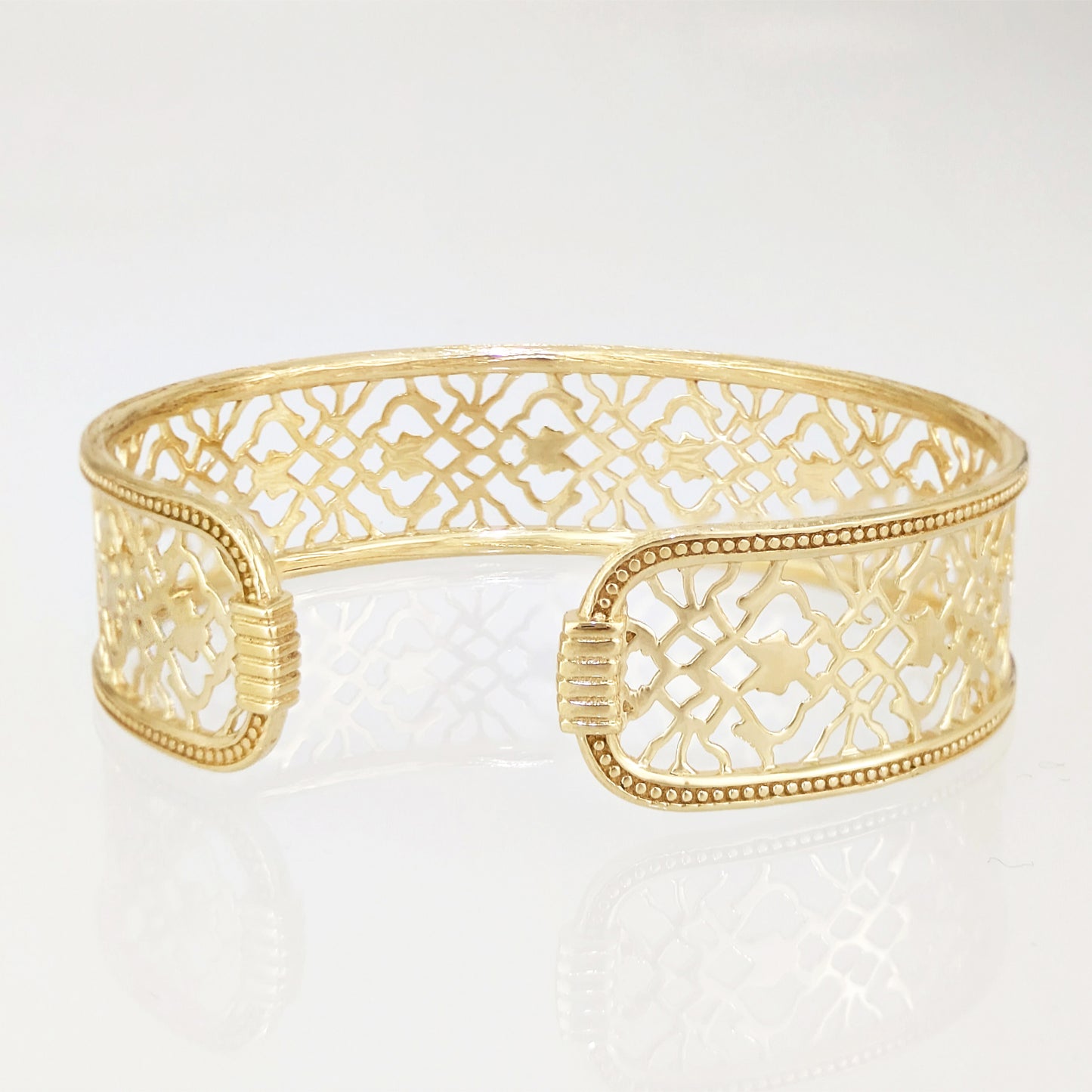 Pattern Cuff Bracelet Adjustable Open Bangle Statement Jewelry