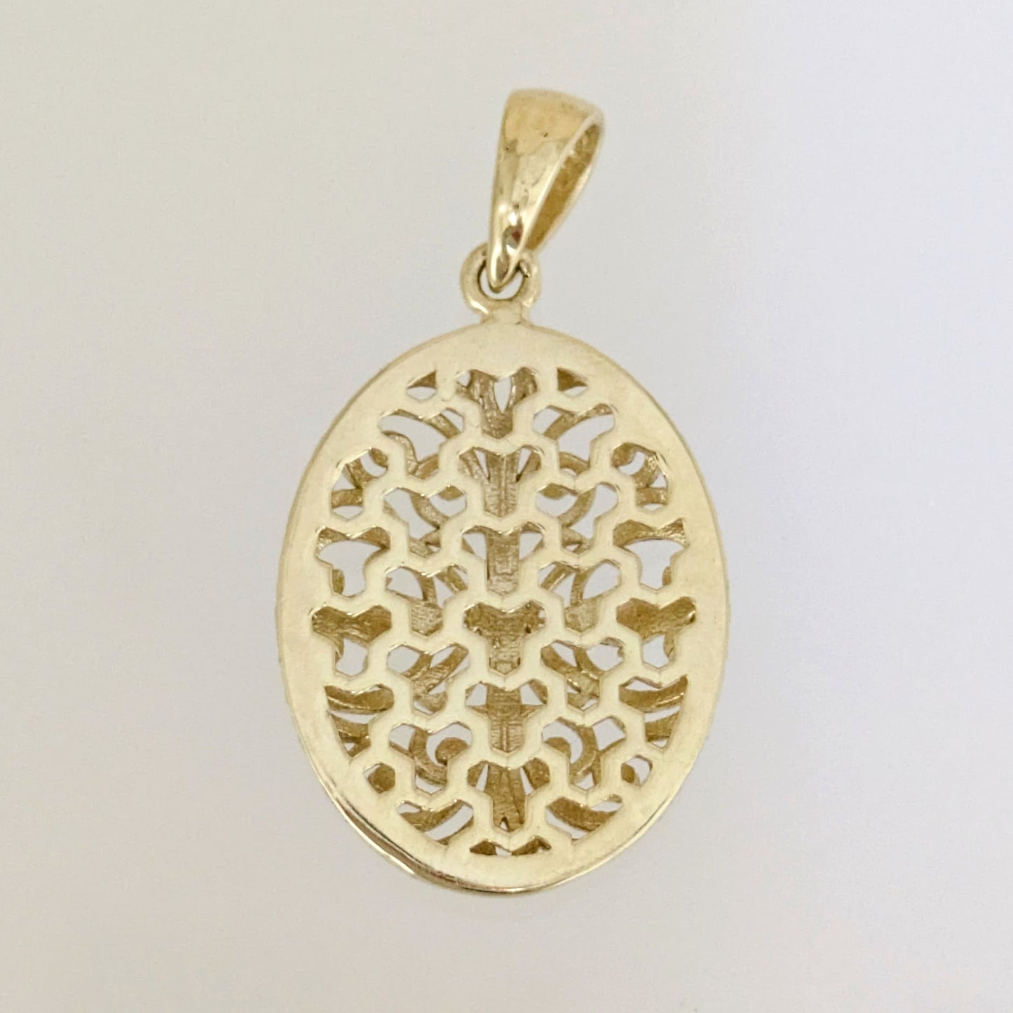 Oval Filigree Pendant Charm