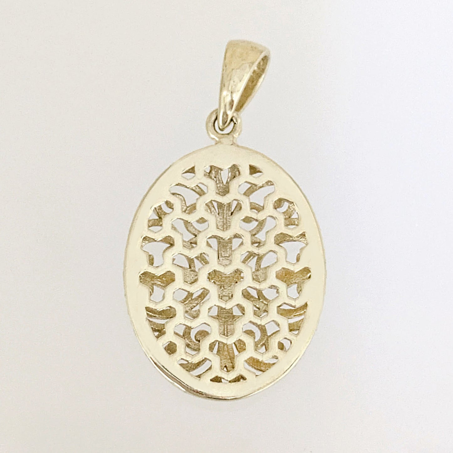 Oval Filigree Pendant Charm