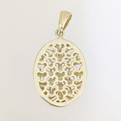 Oval Filigree Pendant Charm