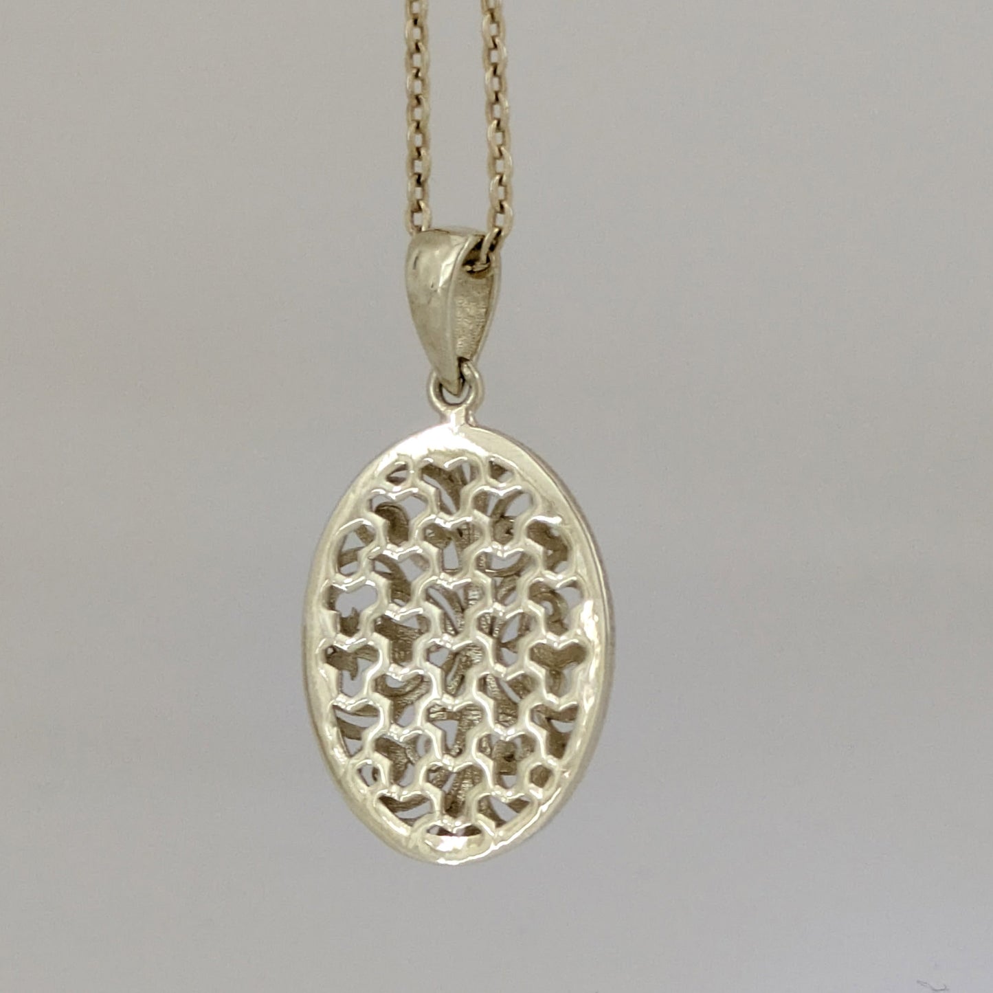 Oval Filigree Pendant Charm