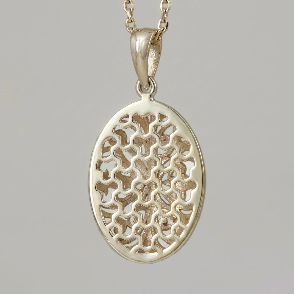 Oval Filigree Pendant Charm