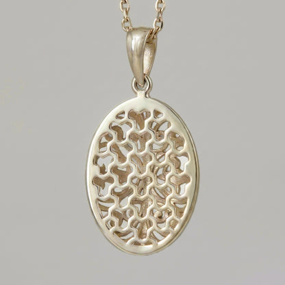 Oval Filigree Pendant Charm