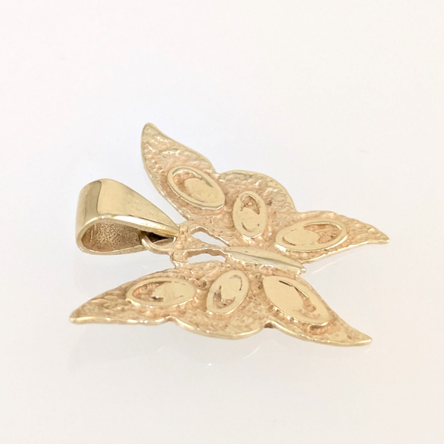 Gold Butterfly Necklace 18k Gold Over Bronze Minimalist Butterfly Pendant Dainty Nature Jewelry