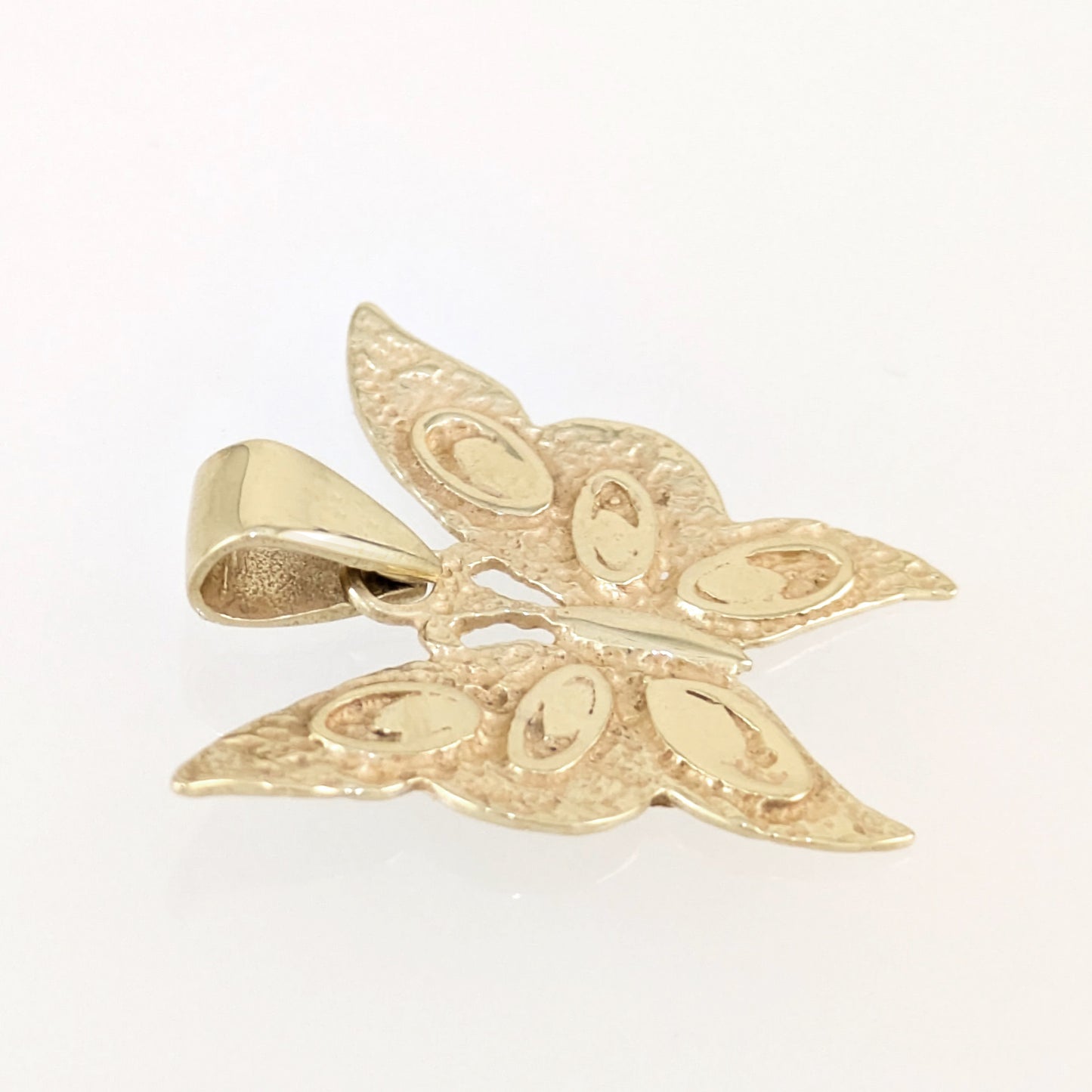 Gold Butterfly Pendant 18k Gold Over Bronze Minimalist Butterfly Pendant Dainty Nature Jewelry