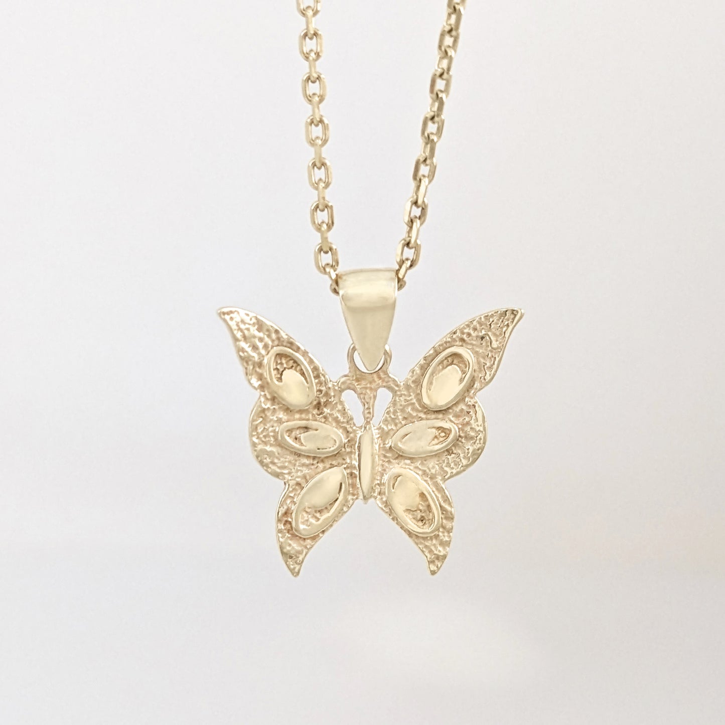 Gold Butterfly Pendant 18k Gold Over Bronze Minimalist Butterfly Pendant Dainty Nature Jewelry