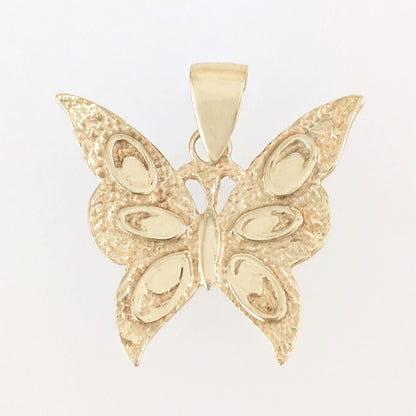 Gold Butterfly Pendant 18k Gold Over Bronze Minimalist Butterfly Pendant Dainty Nature Jewelry
