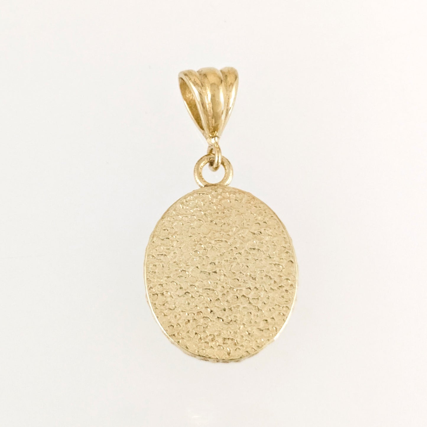 Round Omega Symbol Enamel Pendant
