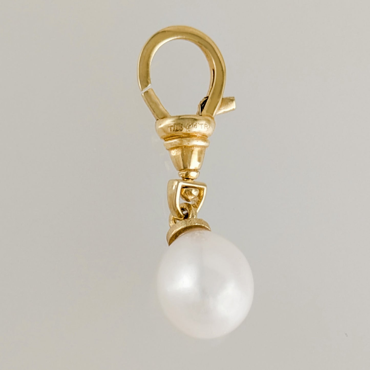 Pearl Drop Charm  with Orbit Clasp