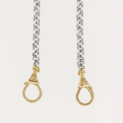 Two Tone Cable Link Chain Necklace