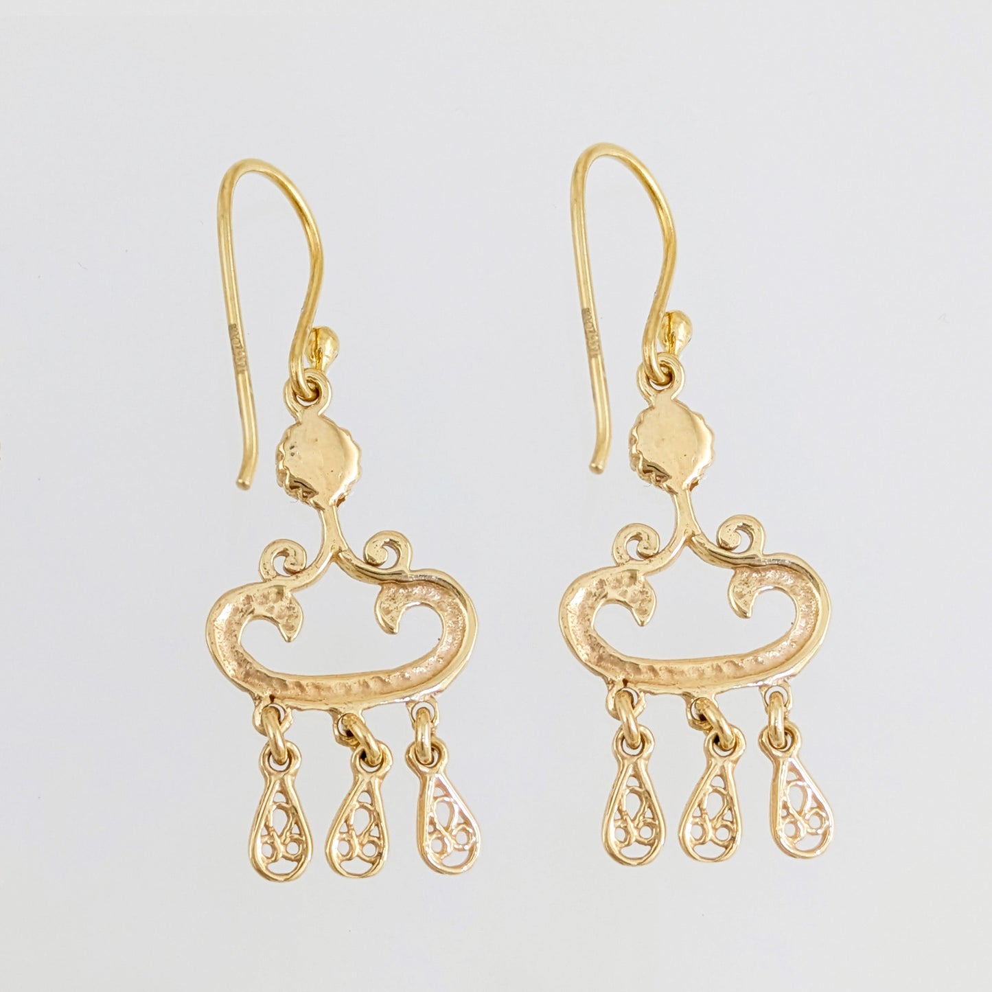 Red Crystal Dangle Drop Earrings