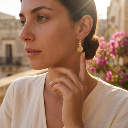 Mother and Child Nest Drop Earrings