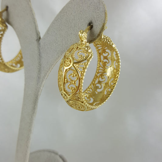 Best Seller Filigree Hoop Earrings