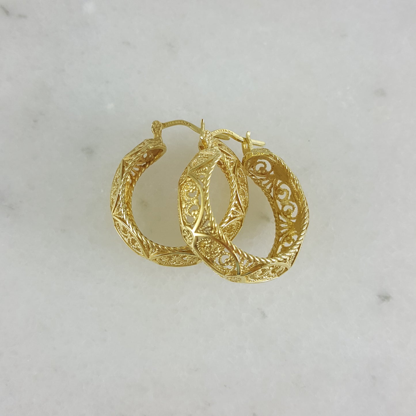 Best Seller Filigree Hoop Earrings