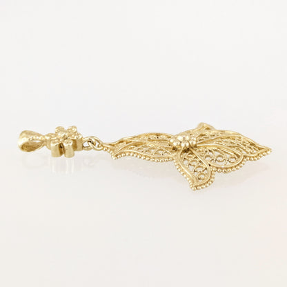 Floral Cross Openwork Pendant
