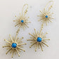 Starburst Drop Earrings – Blue Gem Statement Jewelry