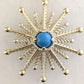 Starburst Drop Earrings – Blue Gem Statement Jewelry