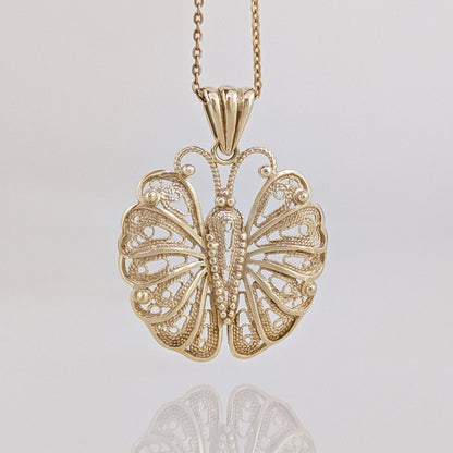 Butterfly Filigree Pendant