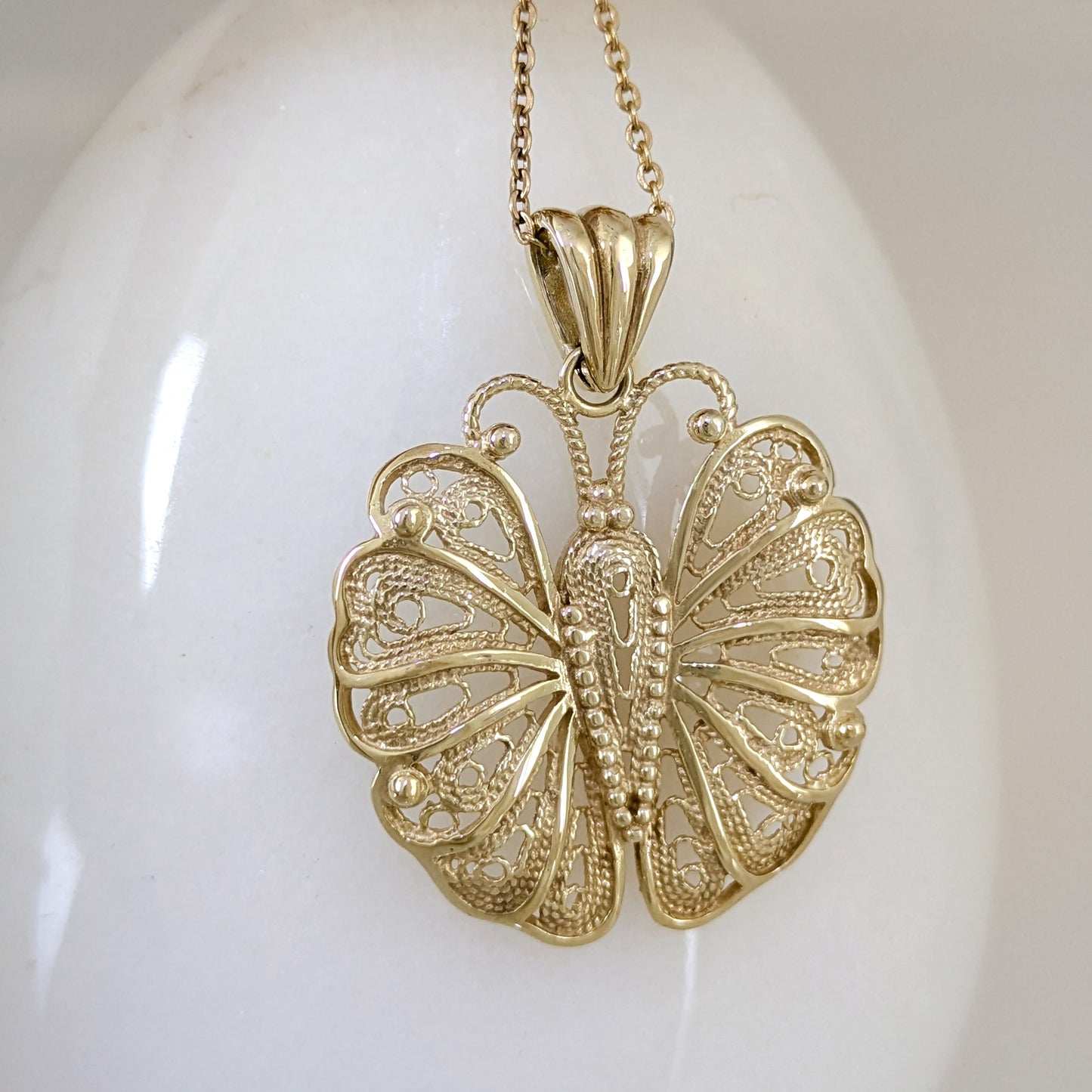 Butterfly Filigree Pendant