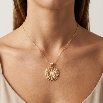 Butterfly Filigree Pendant