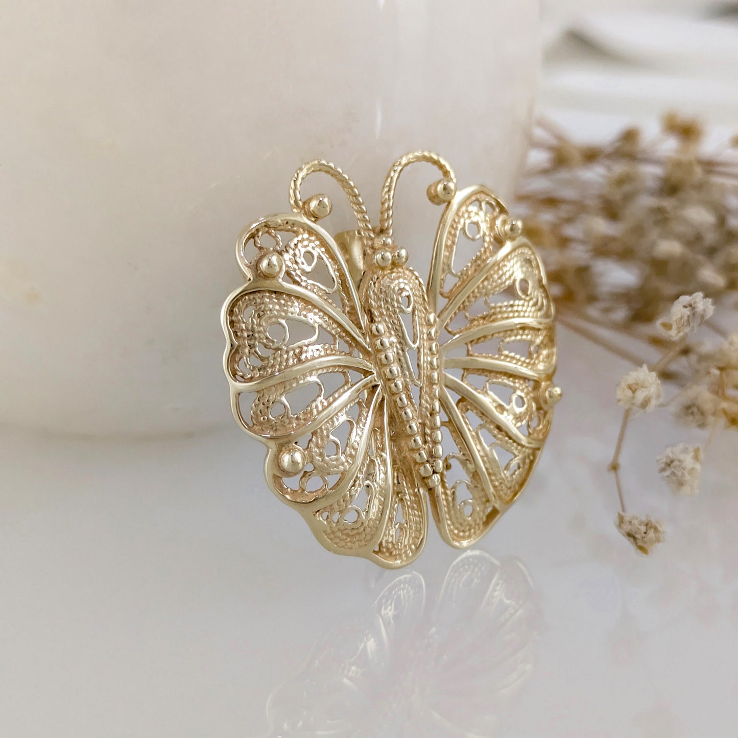 Butterfly Openwork Brooch