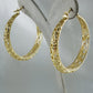 Scrollwork Hoop Earrings