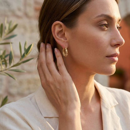 Ornate Filigree Hoop Earrings with Vintage Detailing