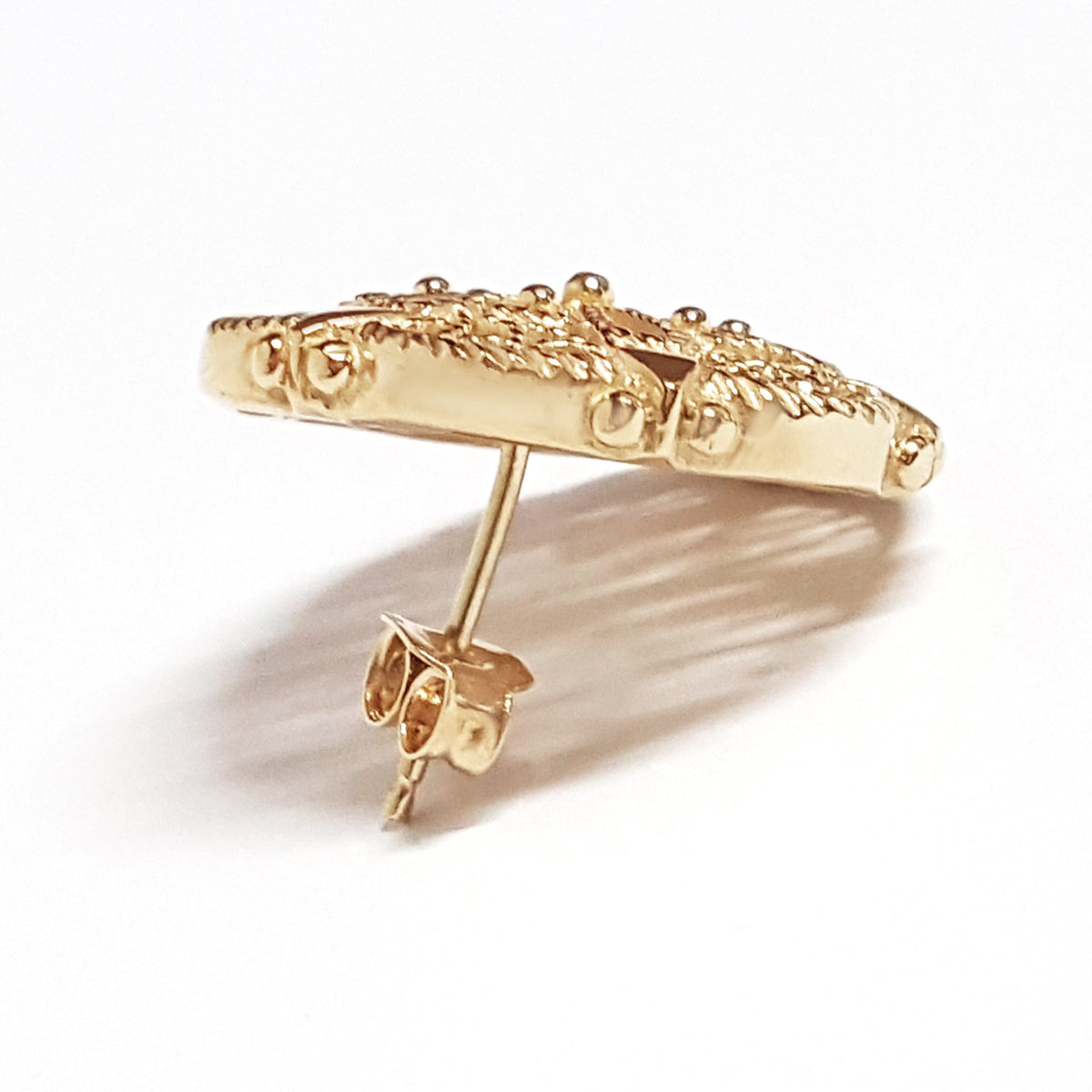 Filigree Sunburst Statement Stud Earrings