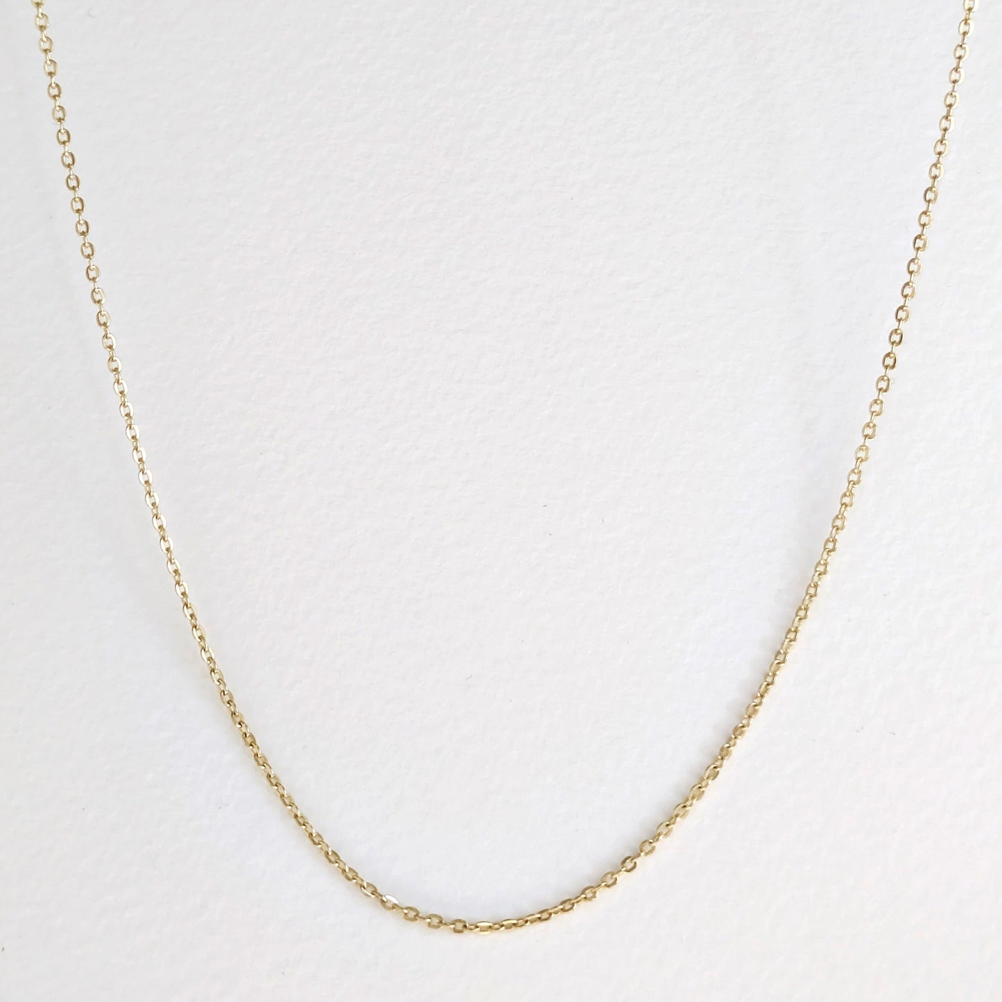 Adjustable Gold Chain Necklace 18k Gold Over Bronze Minimal Layering Chain