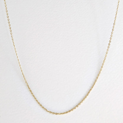 Adjustable Gold Chain Necklace 18k Gold Over Bronze Minimal Layering Chain