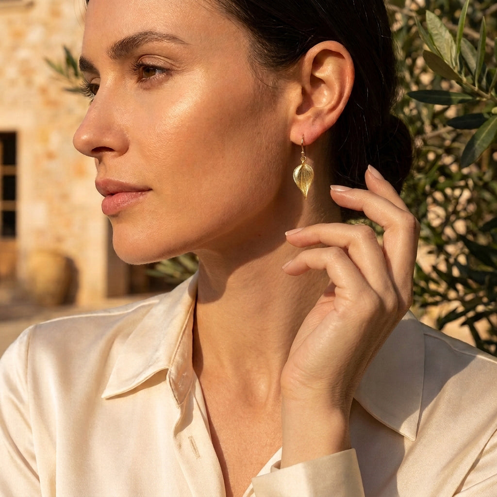 Leaf Drop Earrings