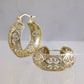 Filigree Hoop Earrings – Intricate Gold Statement Hoops