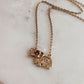 18K Gold Plated 18" Ruby Symbol Necklace