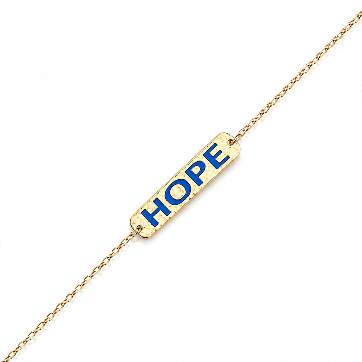 Faith- Love- Hope Enamel Bar Bracelet