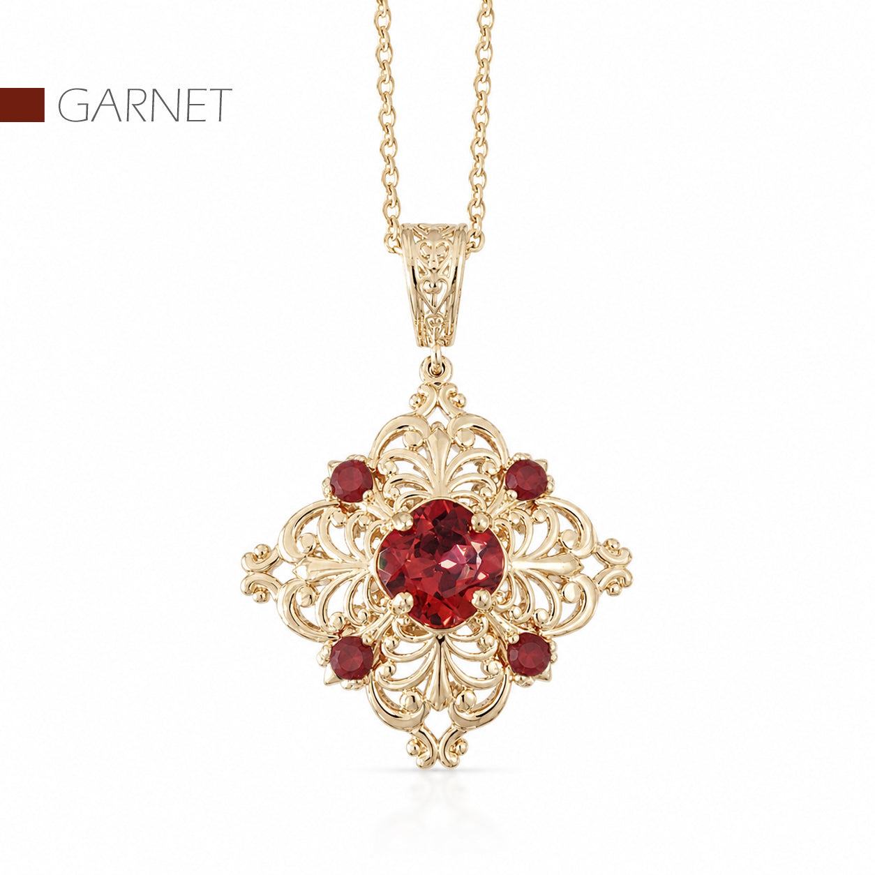 Fine Gemstone Colored Genuine Quart Necklace w/ 18in chain + 2 in extension