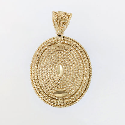 Filigree Pendant with Carnelian and Mirror Finish Gallery – 13x18mm Gemstone