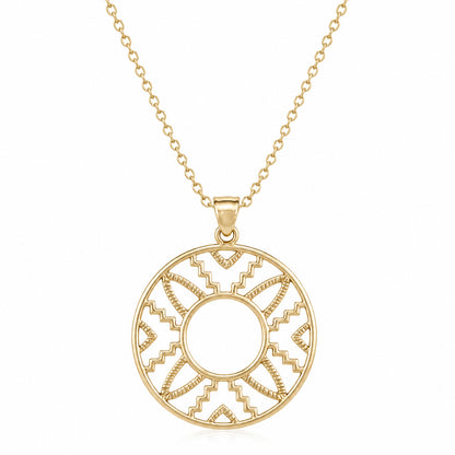 Geometric Circle Pendant Charm