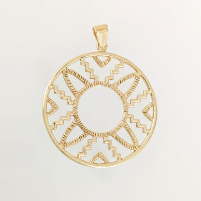 Geometric Circle Pendant Charm