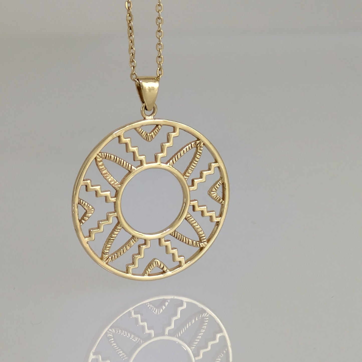 Geometric Circle Pendant Charm