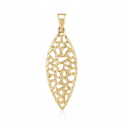 Openwork Marquise Pendant Statement