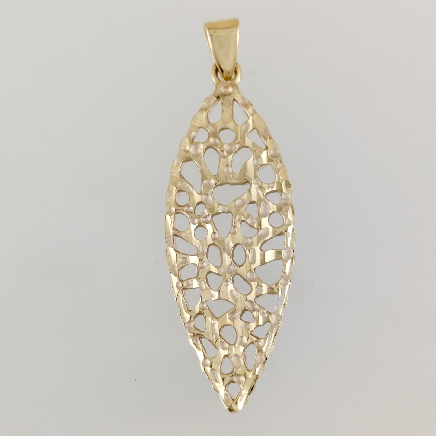 Openwork Marquise Pendant Statement